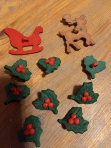 Boutons de Noël 