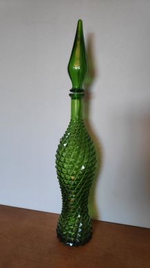 carafe italienne pointes de diamant avec bouchon flamme