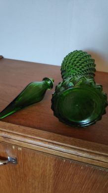 carafe italienne pointes de diamant avec bouchon flamme