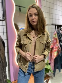 CALVIN KLEIN - VESTE EN VELOURS CÔTELE