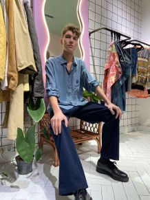 YVES SAINT LAURENT - CHEMISE A POIS