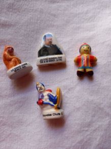 4 fèves porcelaine 