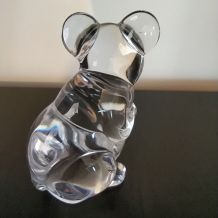 Petite souris en Cristal DAUM France