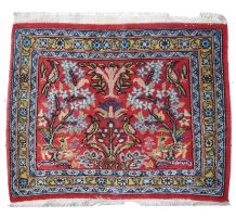 Tapis vintage Persan Tabriz fait main, 1C383