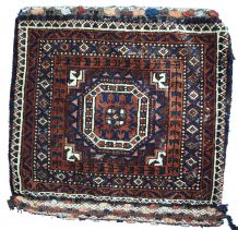 Tapis ancien Afghan Baluch fait main, 1C384