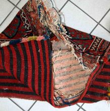 Tapis ancien Persan Kurdish fait main, 1C451