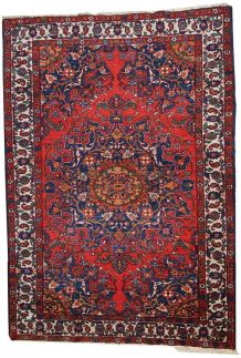 Tapis vintage Persan Mashad fait main, 1C472