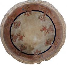 Tapis vintage Chinois Art Deco fait main, 1C485