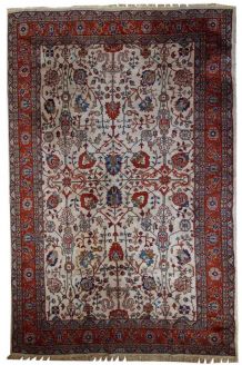 Tapis vintage Persan Mashad fait main, 1C487