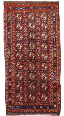 Tapis ancien Persan Kurdish fait main, 1C499