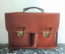 Cartable en cuir vintage 