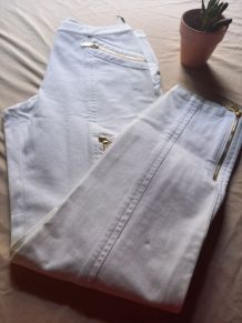 Pantalon blanc Céline 