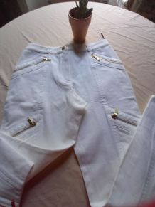Pantalon blanc Céline 