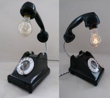 Lampe Téléphone Vintage U43 - Téléphone Rétro Bakélite