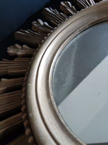 miroir soleil doré