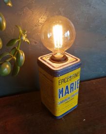 Lampe vintage lampe de chevet lampe de bureau métal "Marie"