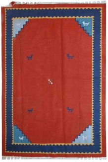 Tapis vintage Persan Gabbeh fait main, 1C516