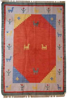 Tapis vintage Persan Gabbeh fait main, 1C518