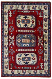 Tapis vintage Caucasien  Kazak fait main, 1C521