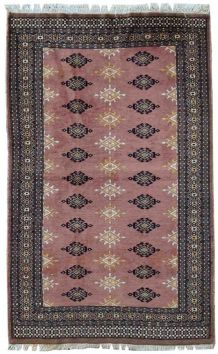 Tapis vintage Ouzbek Bukhara fait main, 1C538