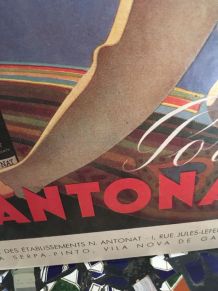 Affiche cartonnée Porto Antonat années 80.