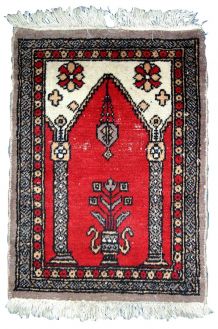 Tapis vintage Pakistanais Lahore fait main, 1C764