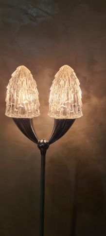 lampadaire vintage shades vintage années 60 a 80  metal gris