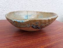 Coupe saladier vide-poche en grès chamotté émaillé