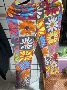 Moschino - Pantalon à fleurs vintage