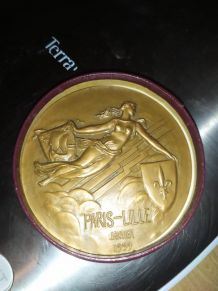Médaille en bronze chemin de fer