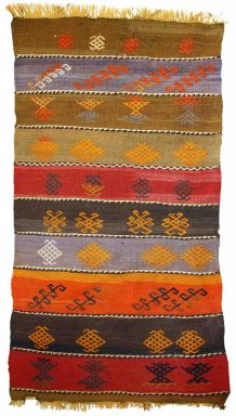 Tapis vintage Persan Sumak fait main, 1C608