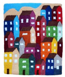 Tapis contemporain Russe ORA fait main, 1C773