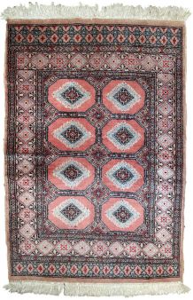 Tapis vintage Ouzbek Bukhara fait main, 1C618