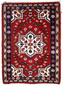 Tapis vintage Persan Hamadan fait main, 1C653