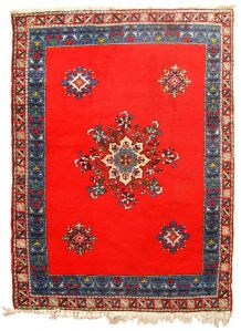 Tapis vintage Marocain Berber fait main, 1C657