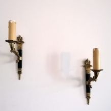 Paire d'appliques à tête de cygne Empire