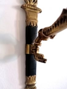 Paire d'appliques à tête de cygne Empire