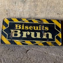 Couvercle vintage Biscuits BRUN