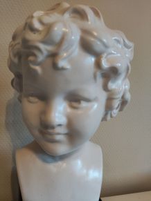 buste jeune garçon en céramique