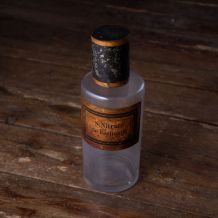 Ancien pot d'apothicaire en verre. 1 litre