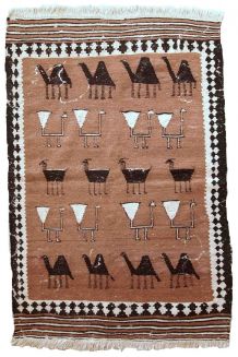 Tapis ancien Persan Ardabil fait main, 1C667