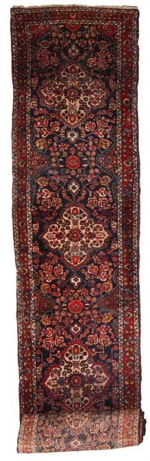 Tapis ancien Persan Malayer fait main, 1C682