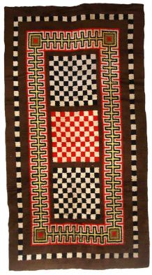 Tapis vintage Français Moderne fait main, 1C685