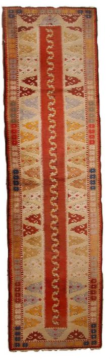 Tapis vintage Turc Melas fait main, 1C689