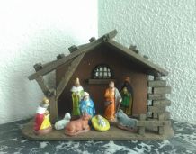 Crèche de noël et 16 personnages 