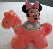 Jouet Disney vintage : Minnie sur poney