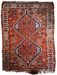 Tapis ancien Persan Shiraz fait main, 1C810