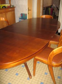 Table ovale et 6 chaises Baumann Gondole
