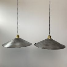 LOT 2 SUSPENSIONS INDUSTRIELLES EN ACIER 35 cm