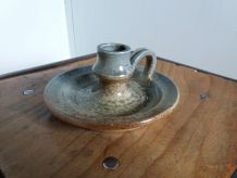 Bougeoir rat de cave en céramique émaillée